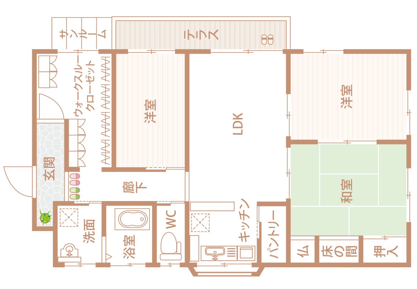 家の平面図