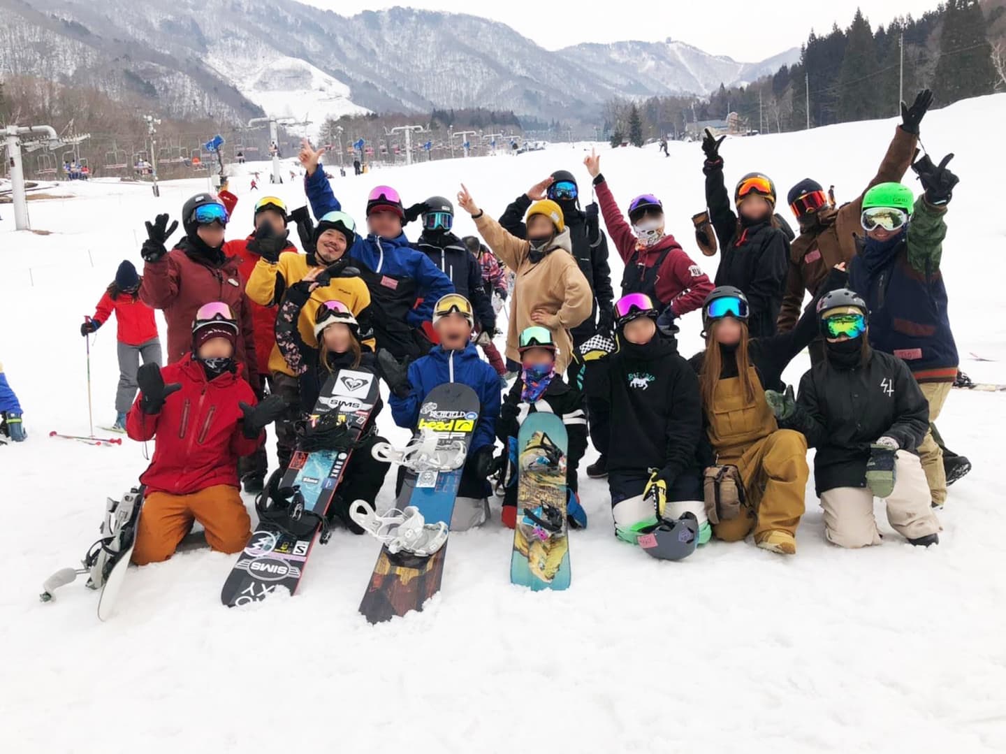 雪山のお友達